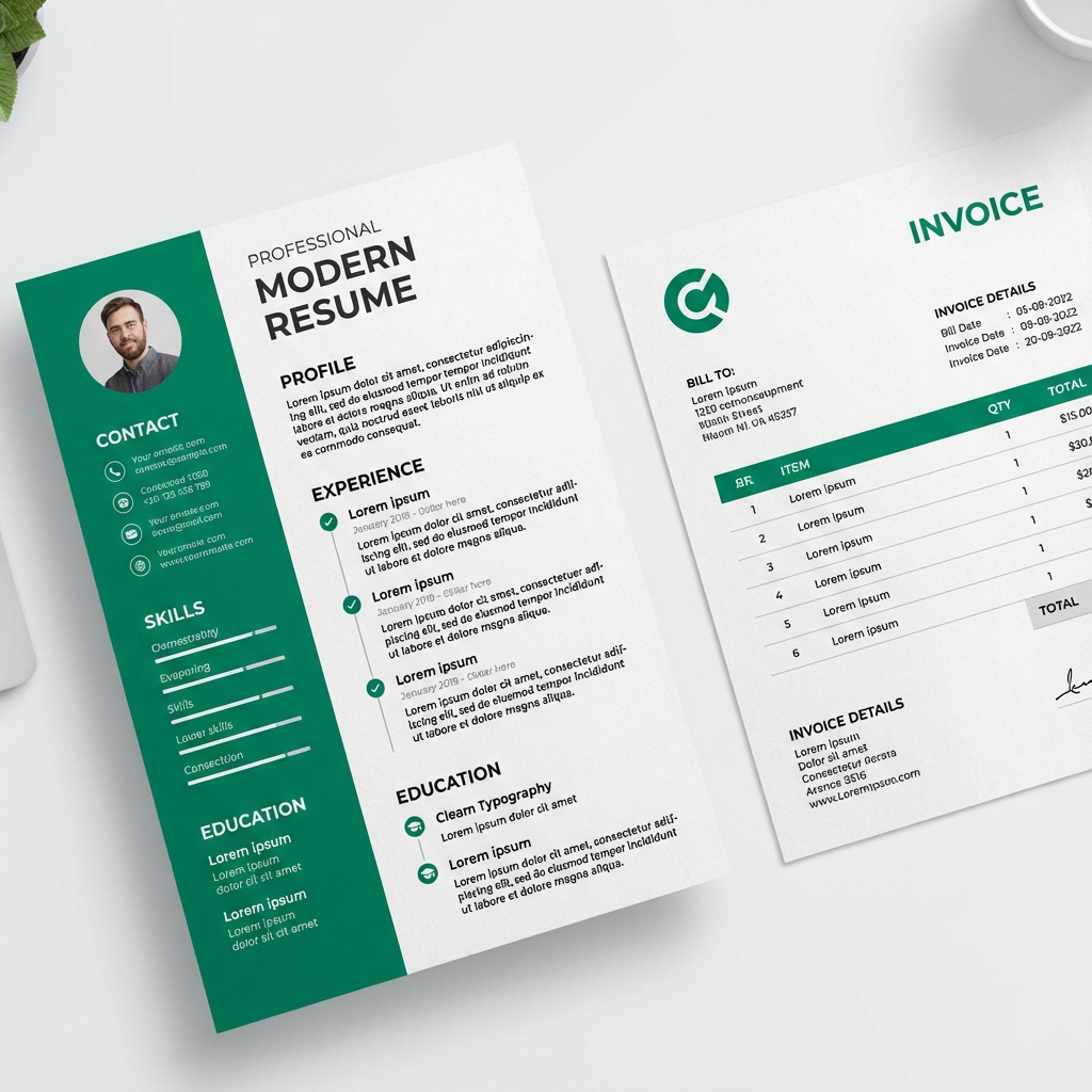 Business document templates preview